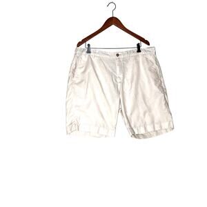 Faherty mens size 38  shorts cream linen/cotton golf cruise wear timeless